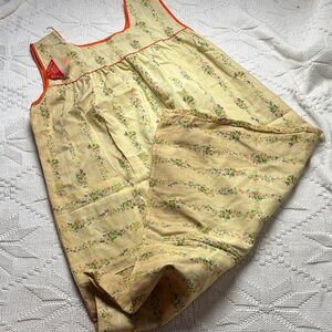 Vintage Floral Apron Dress